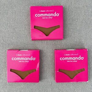 COMMANDO Lot of 3 Classic Thong Caramel XS/S CT01 Better Than Nothing